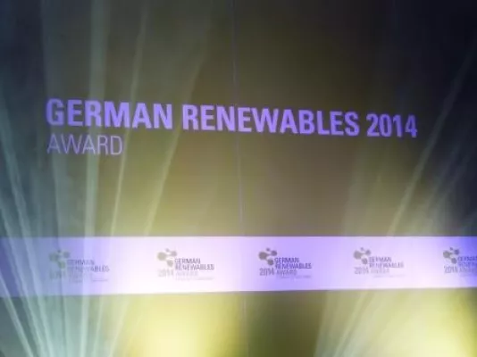 Bild: Preis-Verleihung im Rahmen der WindEnergy Hamburg