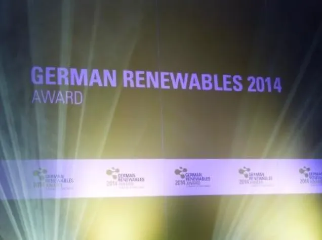 Bild: Preis-Verleihung im Rahmen der WindEnergy Hamburg