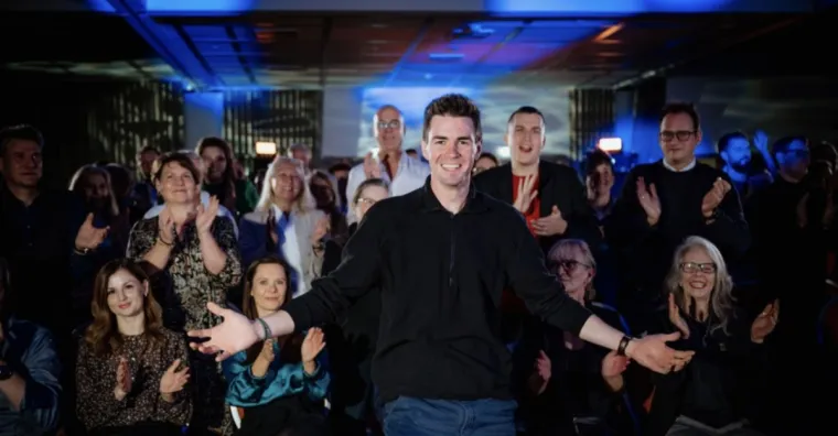 Bild: Gärtner spricht vor Weltpublikum 