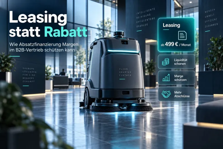 Leasing statt Rabatt: Wie Absatzfinanzierung Margen im B2B-Vertrieb schützen kann Bild: Leasing statt Rabatt: Wie Absatzfinanzierung Margen im B2B-Vertrieb schützen kann