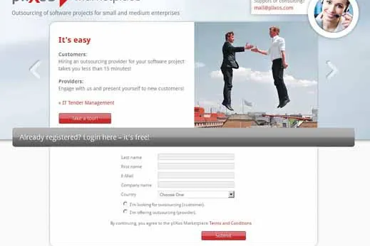 Marktplatz für SW-Projekte – das Angebot findet Anklang und wird ausgebaut Bild: Marktplatz für SW-Projekte – das Angebot findet Anklang und wird ausgebaut