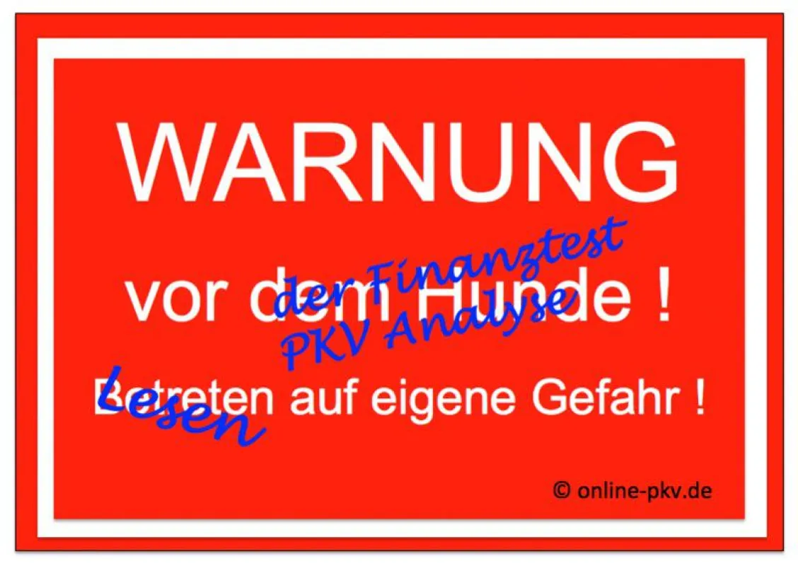 gefährlicher als Nachbar's Hund, die Finanztest PKV Analyse
