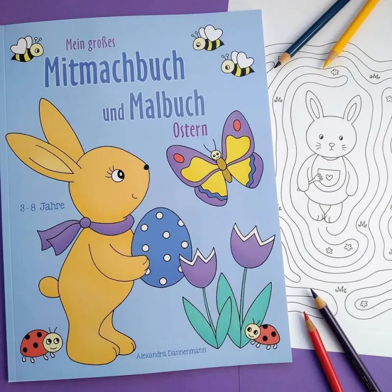 Mein großes Mitmachbuch und Malbuch - Ostern