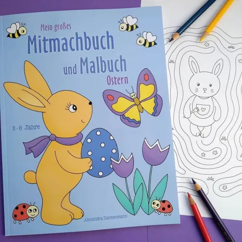 Bild: Kinderbuch-Neuerscheinung: Mein großes Mitmachbuch und Malbuch - Ostern