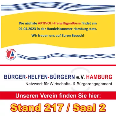 Bild: AKTIVOLI Freiwilligenbörse in der Handelskammer – Schauen Sie vorbei!