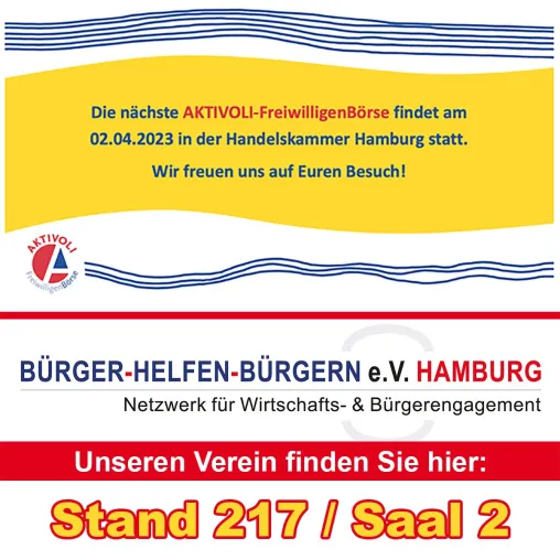 Bild: AKTIVOLI Freiwilligenbörse in der Handelskammer – Schauen Sie vorbei!