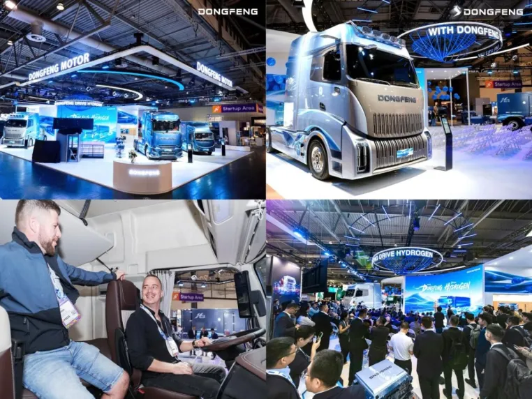 Dongfeng zeigt in Hannover T1-Plattform und drei H2-Fahrzeuge: Gemeinsam für eine emissionsfreie Zukunft Bild: Dongfeng zeigt in Hannover T1-Plattform und drei H2-Fahrzeuge: Gemeinsam für eine emissionsfreie Zukunft