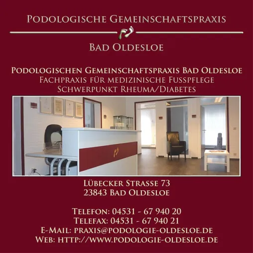 Bild: Gemeinschaftspraxis für Podologie & med. Fußpflege mit außergewöhnlicher Corporate Identity in Bad Oldesloe