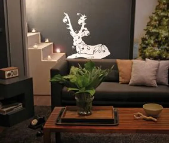 Bild: Weihnachtsschmuck für nackte Wände