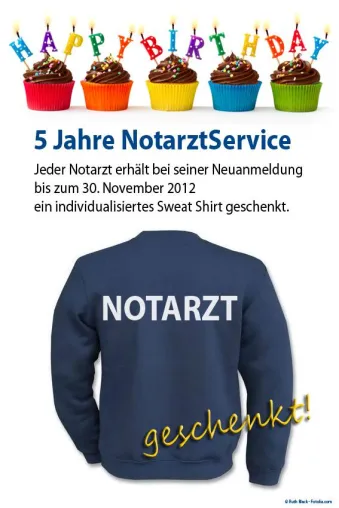 Bild: NotarztService feiert den 5. Geburtstag