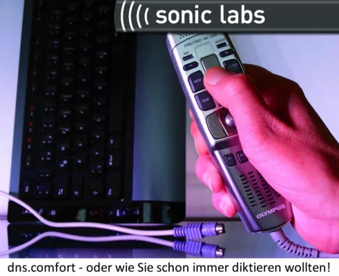 Bild: Spart Kosten und Zeit: Das Diktiersystem „dns.comfort“ ermöglicht den einfachen Umgang mit Spracherkennung