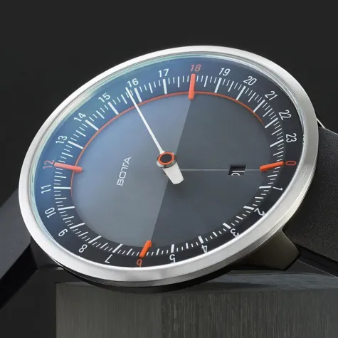 Bild: 24-Stunden-Einzeigeruhr UNO 24 Plus von Botta-Design