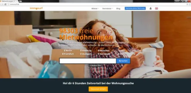 Bild: Neues Wohnungsportal Immosurf gibt Zeitvorsprung bei der Wohnungssuche