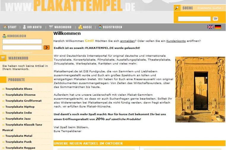 Bild: Plakattempel.de - Neues Internetportal für Plakate aller Art