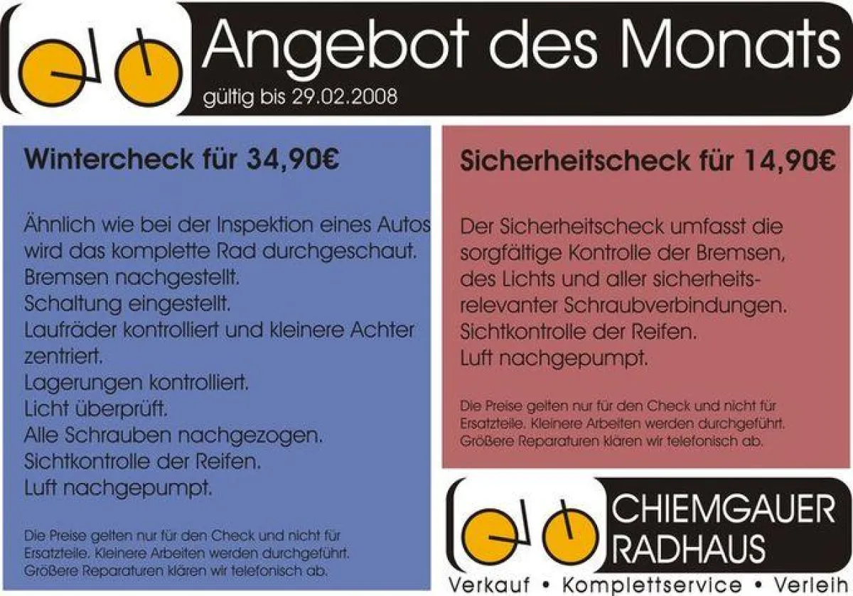 Wintercheck und Sicherheitscheck