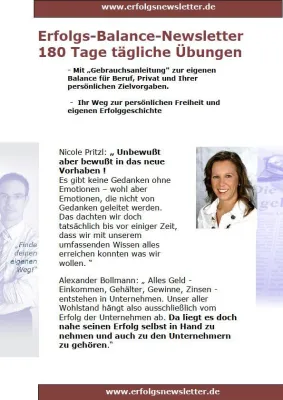 Bild: Erster betreuter Erfolgs-Balance Newsletter verbessert Finanzen drastisch