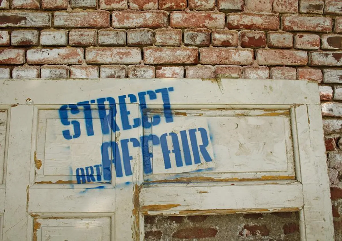 Grafik im Schablonendruck / (c) Carsten Kinder