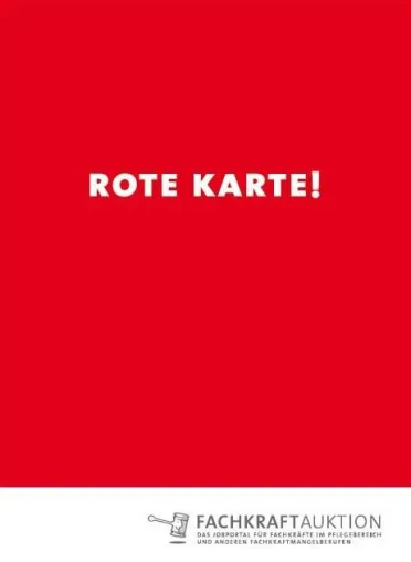 Bild: Pflegekräfte zeigen Arbeitgebern die rote Karte