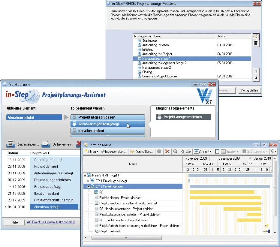 Projektplanung mit in-Step