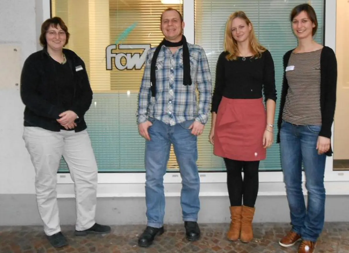 V.l.n.r.: Sandra Brusius, Stephan Rothe, Frauke Senft, Anna-Lena Breitenbach