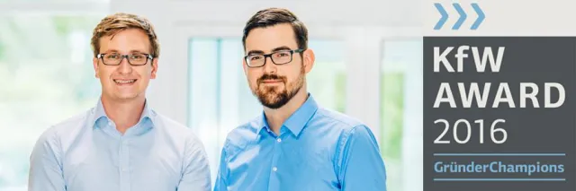 KfW Award GründerChampions 2016 für Mecklenburg-Vorpommern an advocado Bild: KfW Award GründerChampions 2016 für Mecklenburg-Vorpommern an advocado