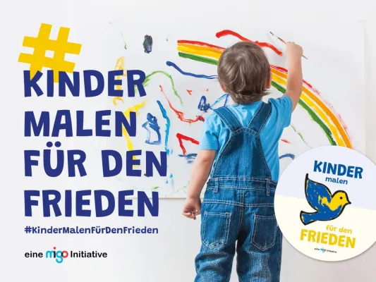 Bild: Initiative "Kinder malen für den Frieden" - gemeinsam Kindern eine Stimme geben!