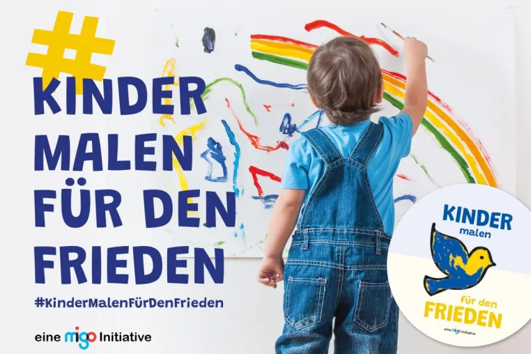 Bild: Initiative "Kinder malen für den Frieden" - gemeinsam Kindern eine Stimme geben!