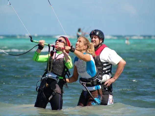 Bild: Kitesurfen lernen mit garantiertem Erfolg- im Kitecamp in Born auf dem Darss