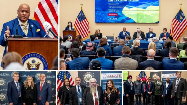 Bild: "Freiheit hat einen Namen - Ukraine": ALLATRA-Konferenz mit Politikern, Militärs und Geistlichen im US-Kapitol