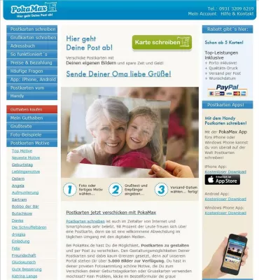 Stift und Briefmarke außer Mode: Urlaubskarten direkt vom Handy in den Briefkasten Bild: Stift und Briefmarke außer Mode: Urlaubskarten direkt vom Handy in den Briefkasten