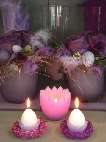 Bild: Zauberhafte Kerzen-Arrangements für Ostern