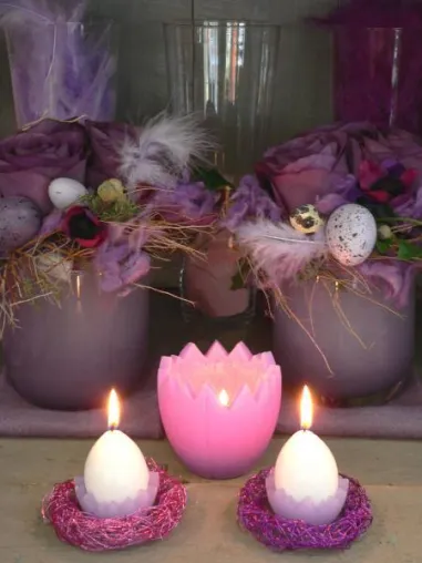 Bild: Zauberhafte Kerzen-Arrangements für Ostern