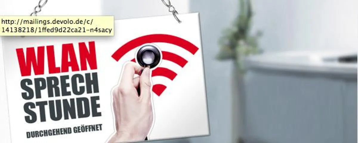 Mit der WLAN-Sprechstunde hilft devolo bei WLAN-Schwäche.