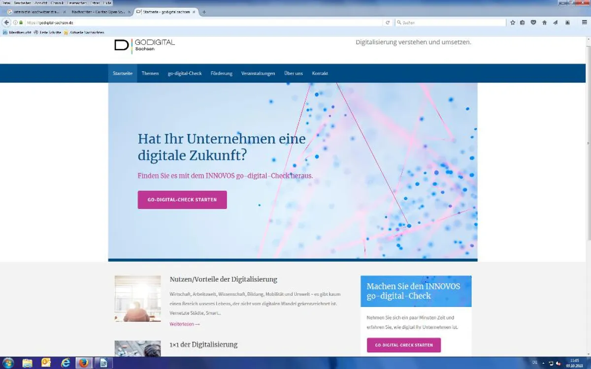 Website godigital-sachsen.de