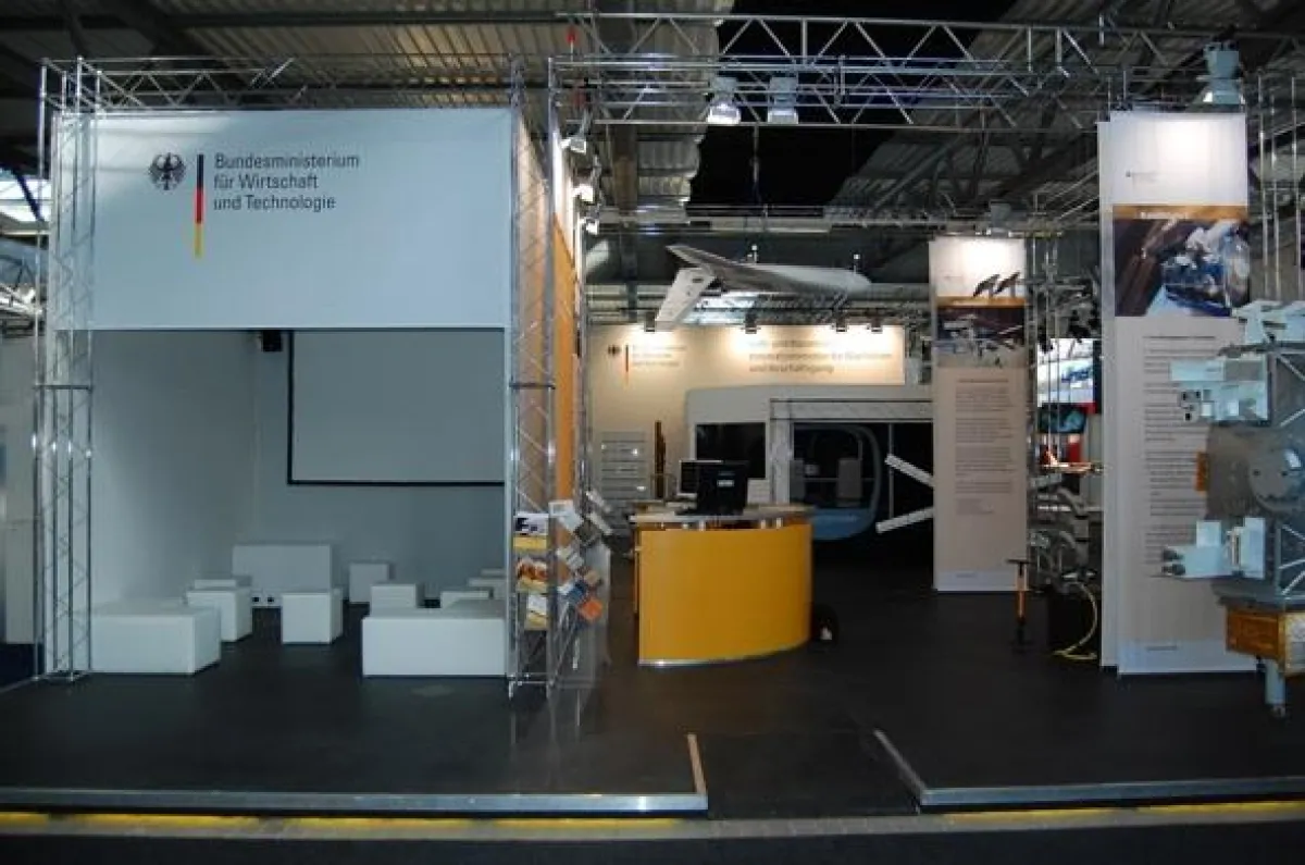 Der BMWi-Messestand auf der ILA