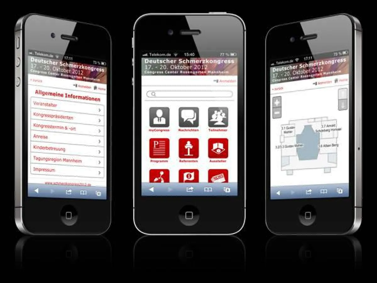Schmerzkongress App 2012 von Heidelberg Mobil