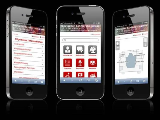 Bild: Kongress App für den Deutschen Schmerzkongress 2012