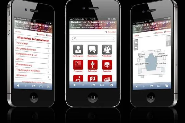 Kongress App für den Deutschen Schmerzkongress 2012 Bild: Kongress App für den Deutschen Schmerzkongress 2012