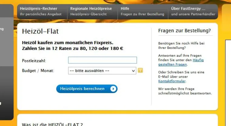 Bild: Ölpreis-Rutsch: 20% mehr Heizöl bei Bestellung einer Heizöl-Flat / Tank jetzt nachfüllen
