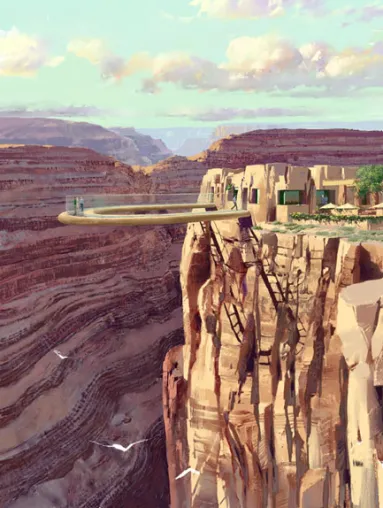 Bild: Grand Canyon: Spektakuläre Aussichtsplattform aus Glas soll im Januar 2006 für Touristen eröffnet werden