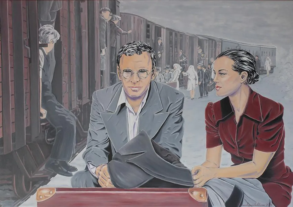 Carola Paschold - Contre L'Oubli - Gegen das Vergessen - 2019 -Öl auf Leinwand - H 70 cm x B 100 cm