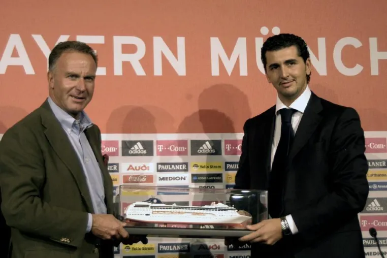 MSC Kreuzfahrten wird Sponsor beim FC Bayern München Bild: MSC Kreuzfahrten wird Sponsor beim FC Bayern München