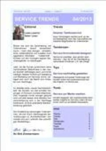 Bild: „Kundenerfolge im Service“ – Aktuelle Ausgabe des Newsletter SERVICE TRENDS jetzt erhältlich