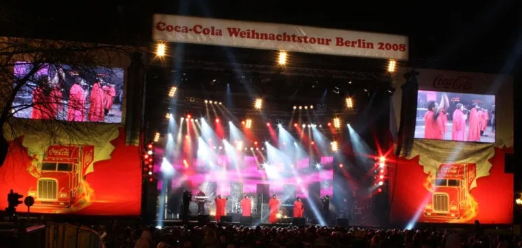 Bild: CAMCO GmbH beim großen Finale der Coca-Cola Weihnachtstour 2008
