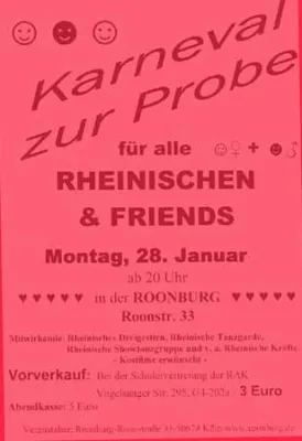 Bild: Semesterabschlussparty mit einem dreifachen Kölle Alaaf : Rheinische lädt ein zur Party „Karneval zur Probe“