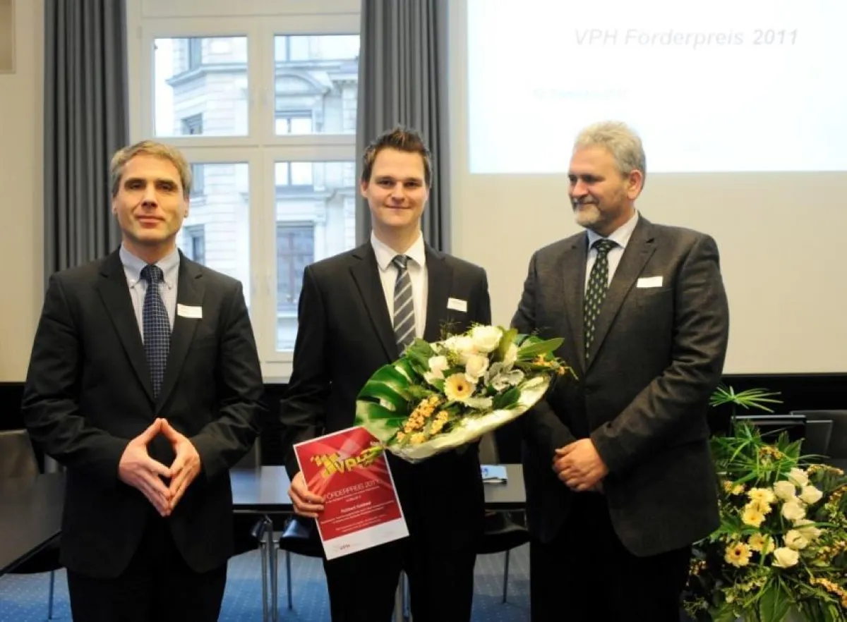 (v.l.n.r.: Steffen Bruckner, Robbert Kokkeel, Prof. Dr. Günter Truskiewitz