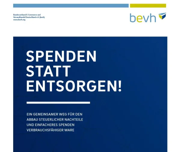 Umsatzsteuer auf Sachspenden massive Hürde für spendenbereite Unternehmen Bild: Umsatzsteuer auf Sachspenden massive Hürde für spendenbereite Unternehmen