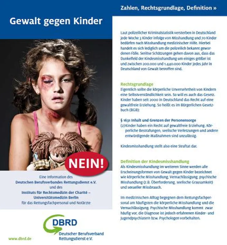 Flyer Gewalt gegen Kinder
