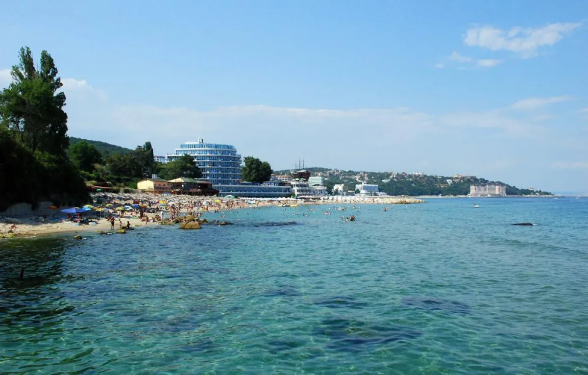 Strand bei Sveti Konstanin i Elena, Bulgarien
