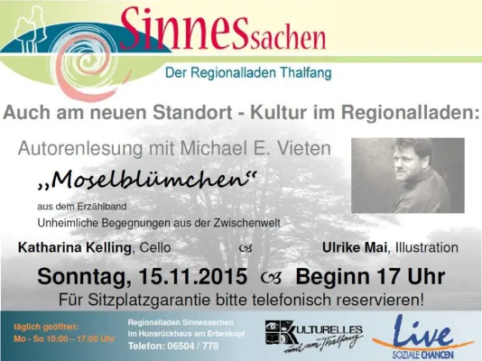 Bild: Literatur trifft Musik trifft Bilder - Herbstlesung 2015 im Hunsrückhaus